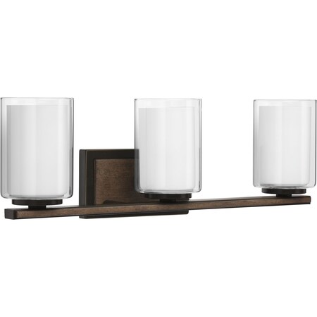 Progress Lighting Mast Collection Three-Light Bath & Vanity P300217-020